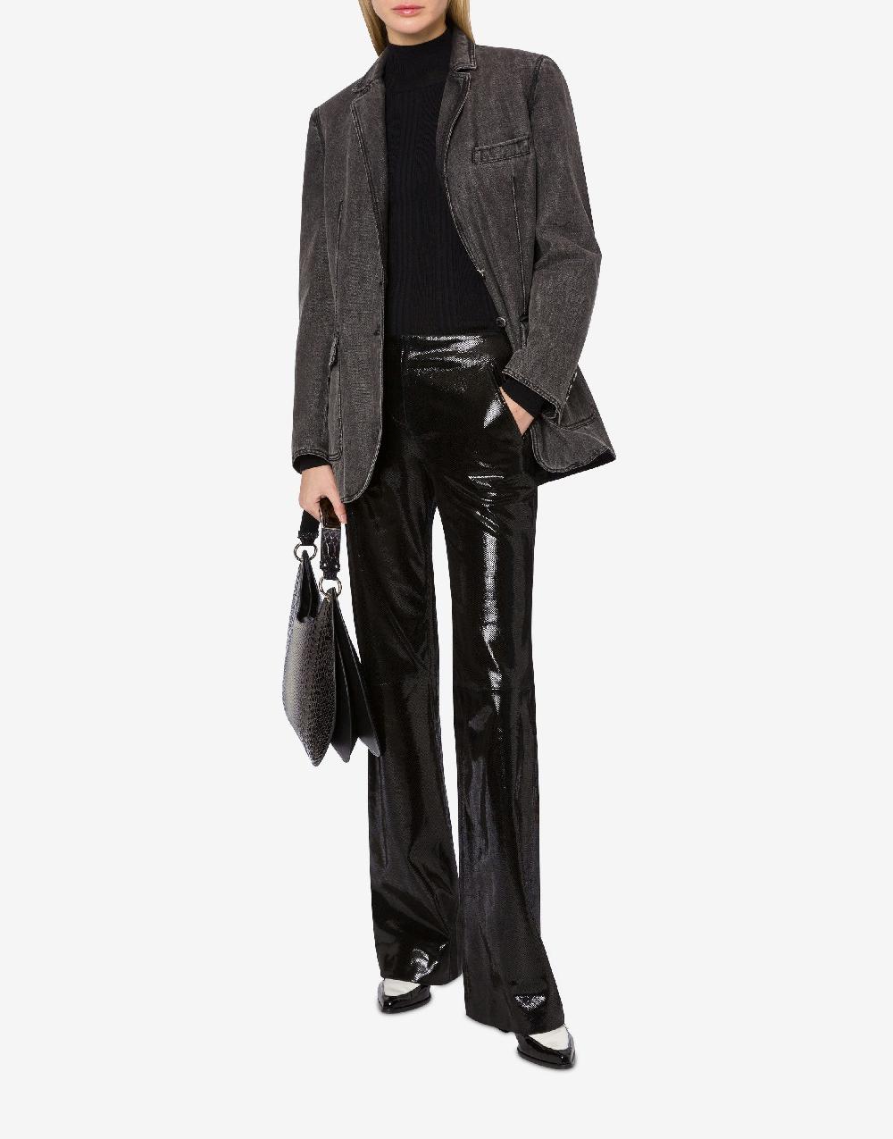 Alberta Ferretti Giacca in denim marmorizzato Stone Washed Offerta