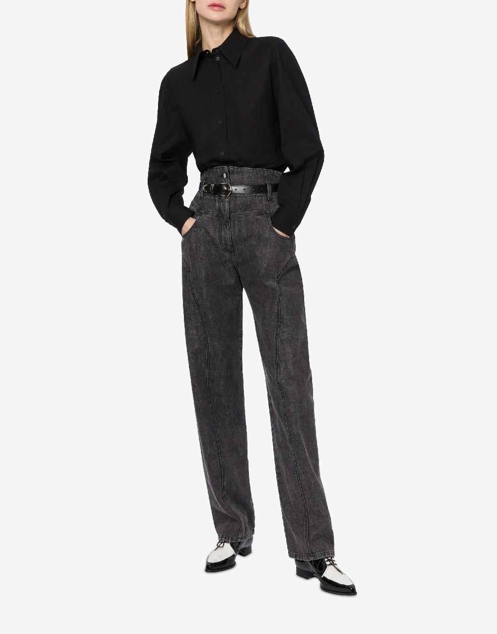 Alberta Ferretti Pantalone in denim marmorizzato Economico