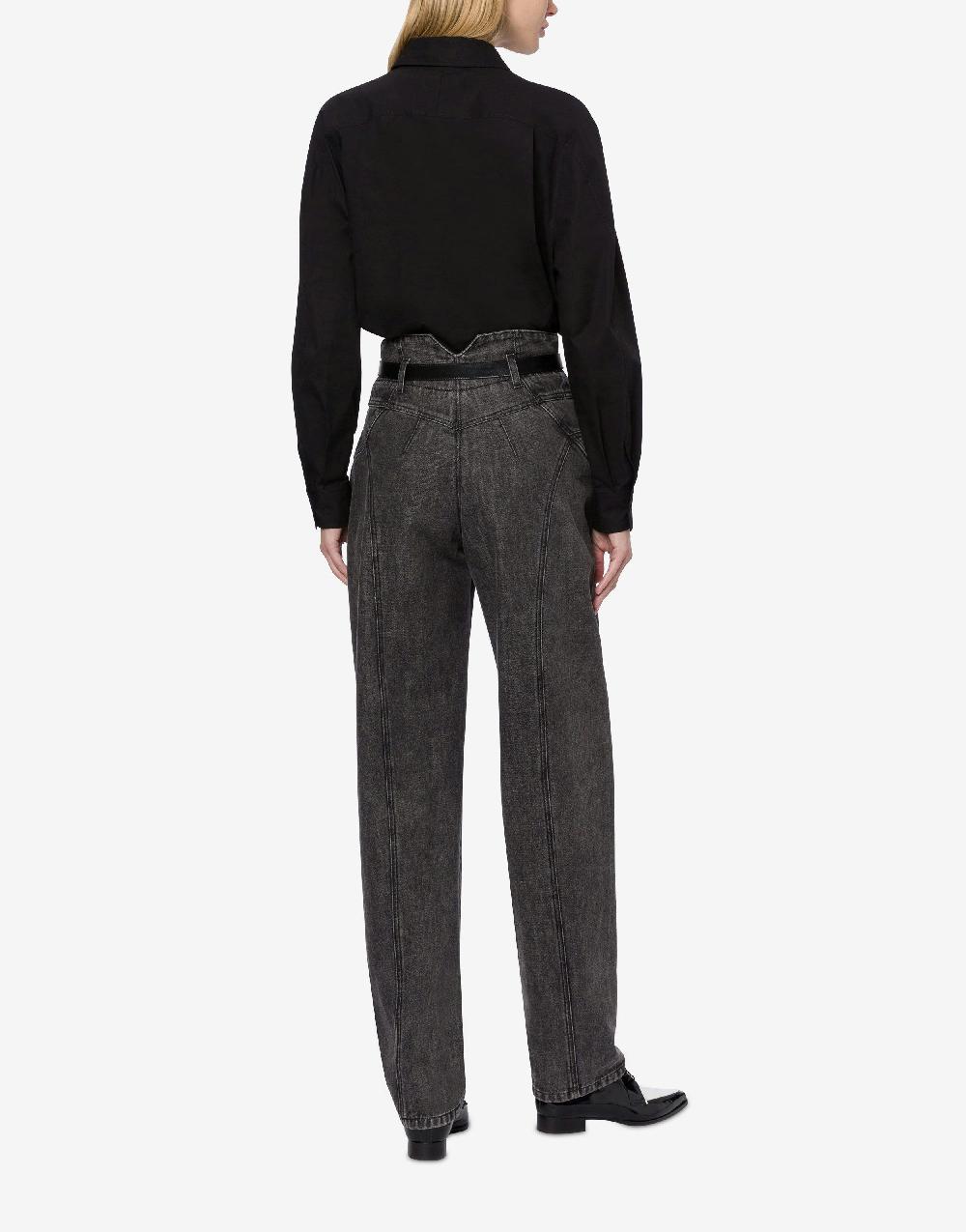Alberta Ferretti Pantalone in denim marmorizzato Economico