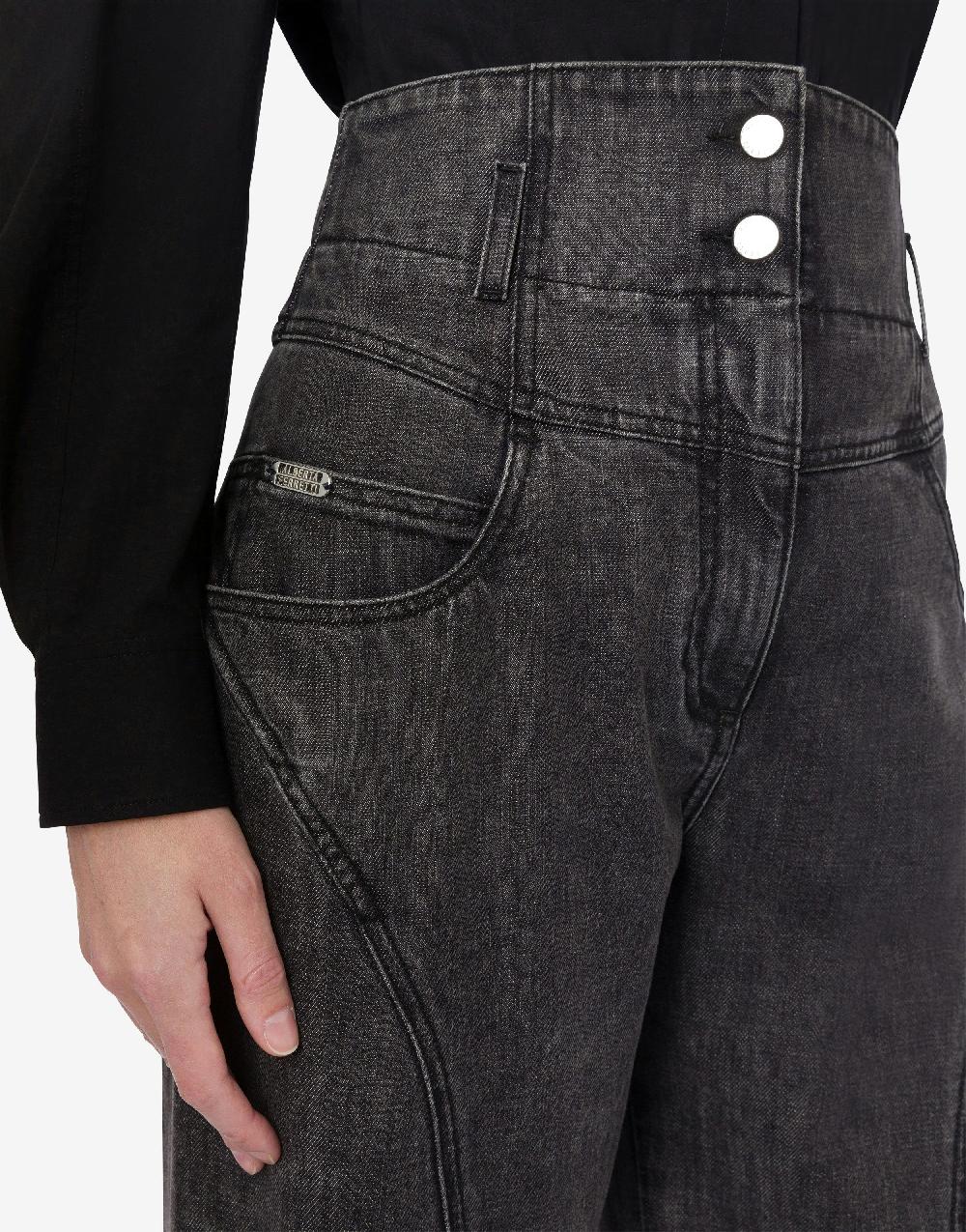 Alberta Ferretti Pantalone in denim marmorizzato Economico