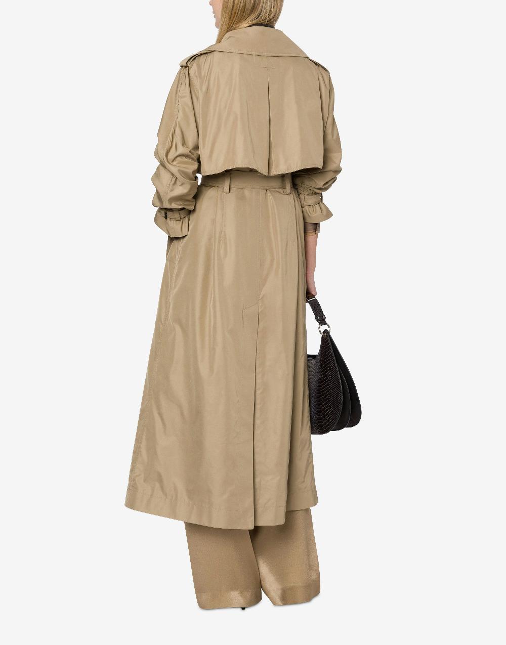 Alberta Ferretti Trench in tessuto tecnico water resistant Vendite Flash
