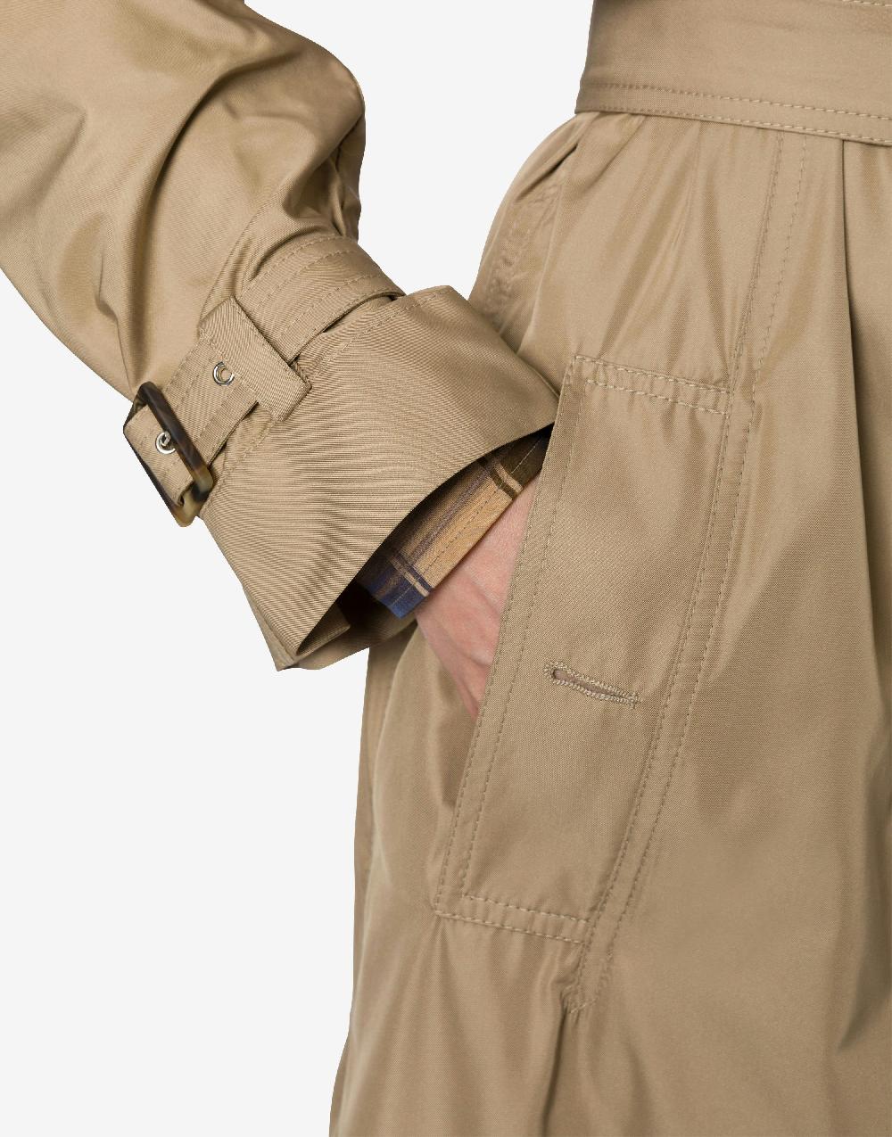 Alberta Ferretti Trench in tessuto tecnico water resistant Vendite Flash