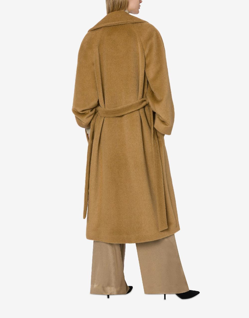 Alberta Ferretti Cappotto in alpaca con fusciacca Nuova