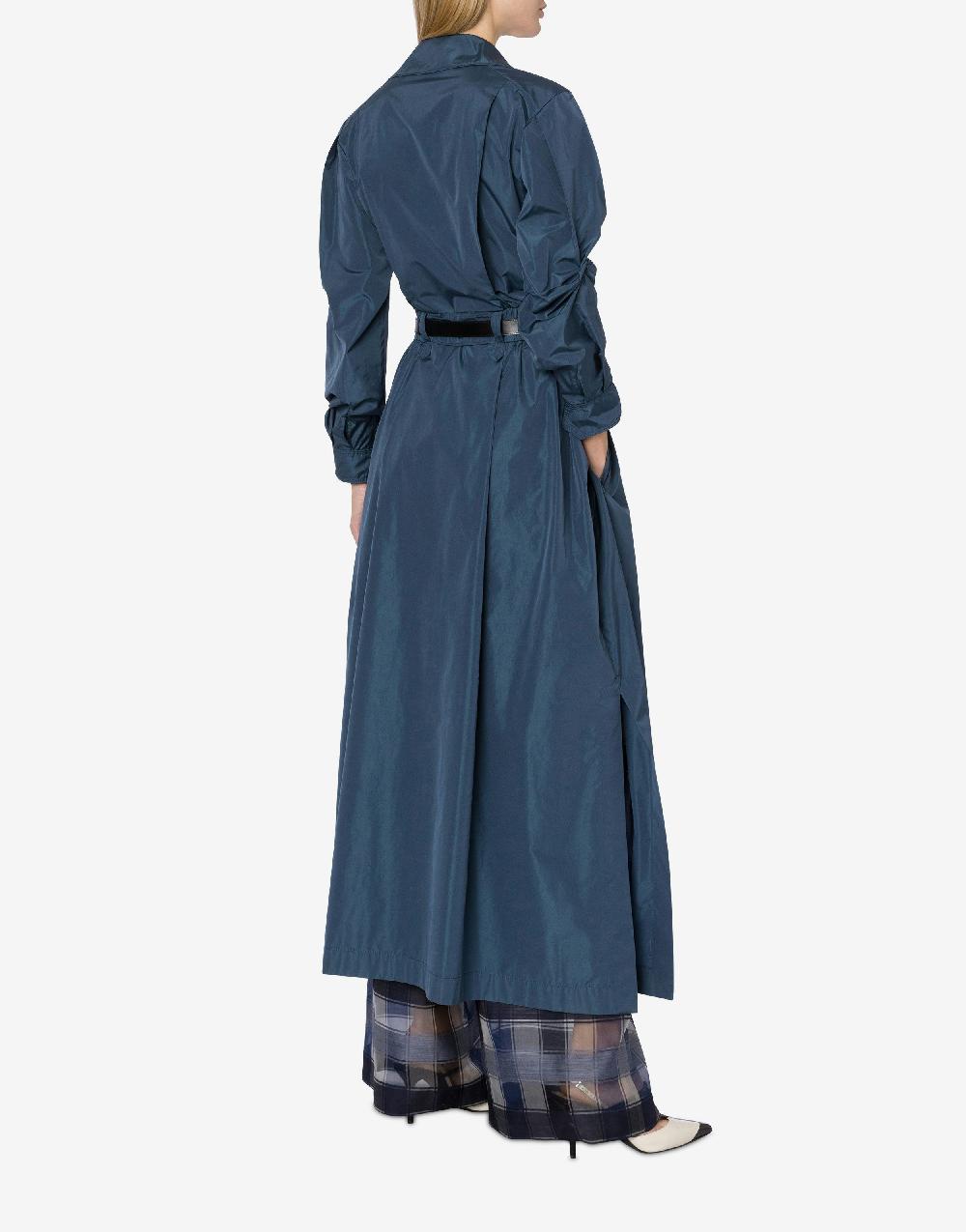 Alberta Ferretti Abito lungo in taffetas con cintura Moda