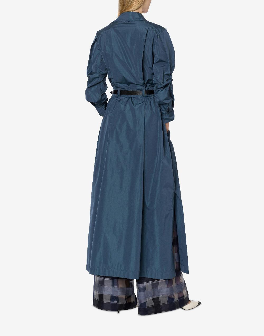 Alberta Ferretti Pantalone a palazzo in organza check lana seta Italy