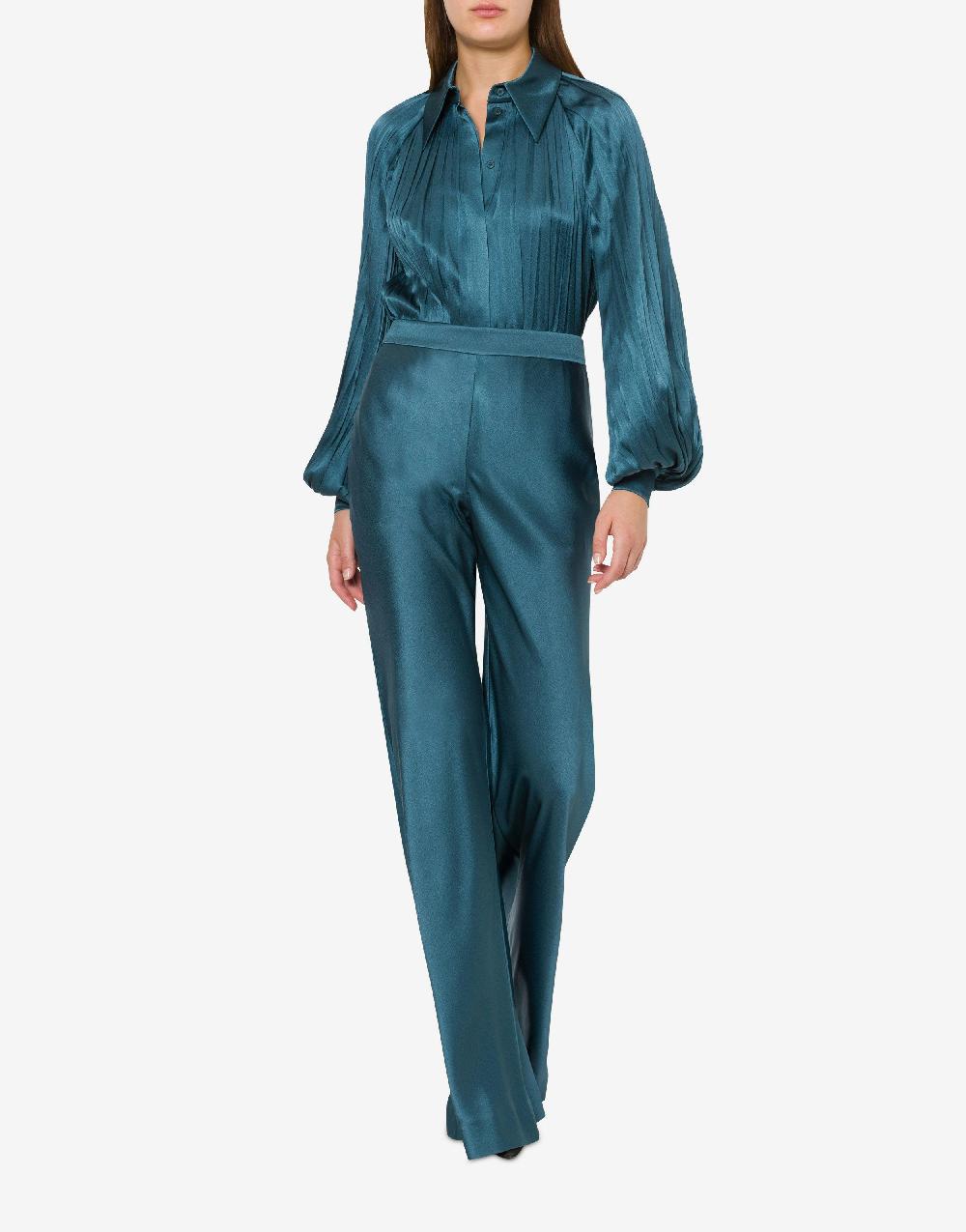 Alberta Ferretti Camicia in raso plissé 2025