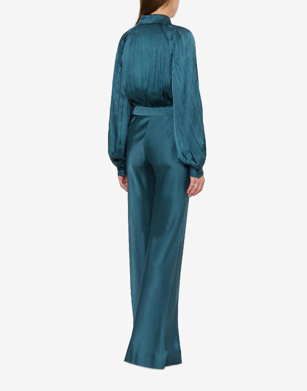 Alberta Ferretti Camicia in raso plissé 2025