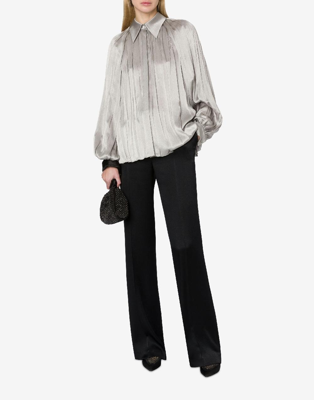 Alberta Ferretti Camicia in raso plissé Nuovo