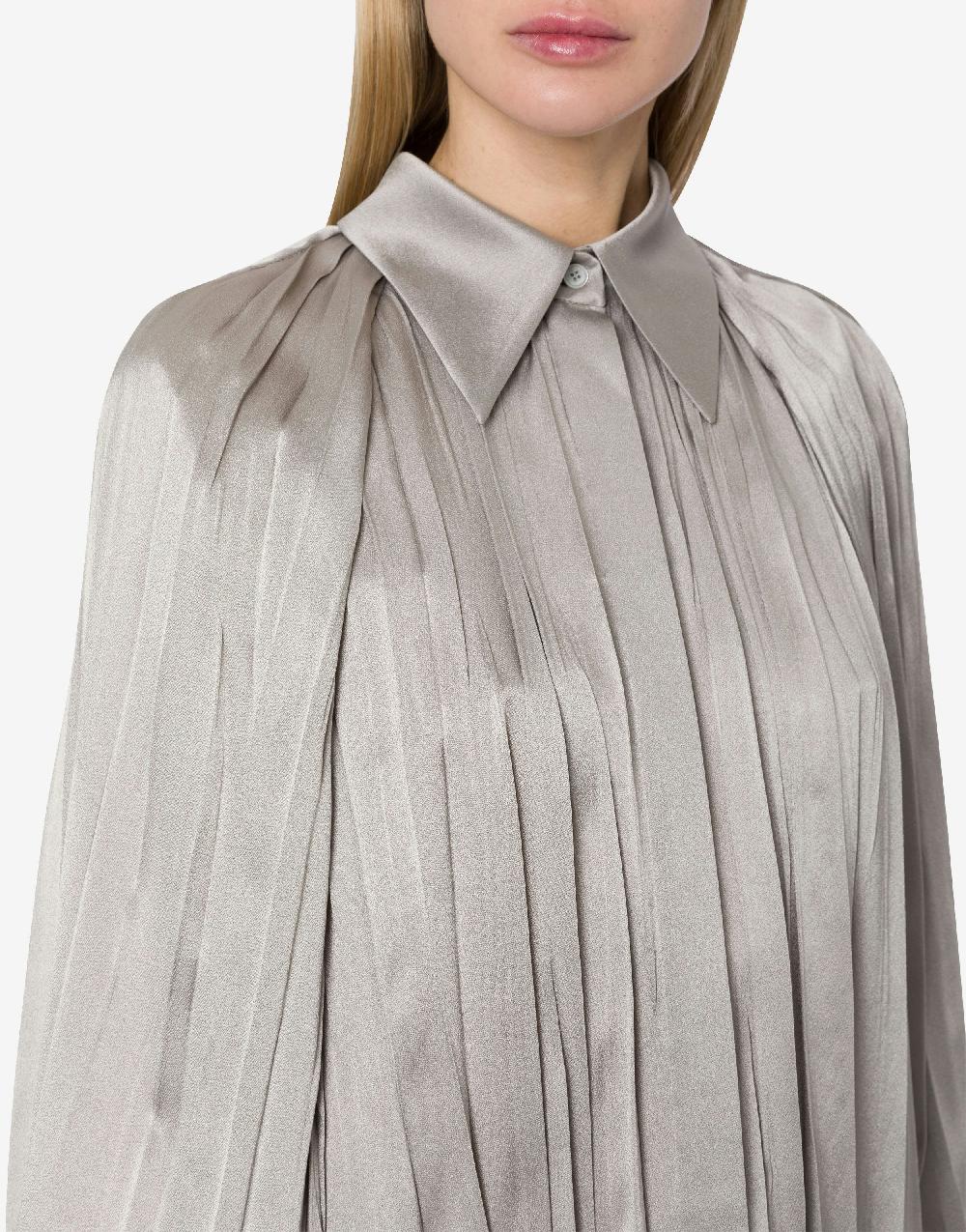 Alberta Ferretti Camicia in raso plissé Nuovo