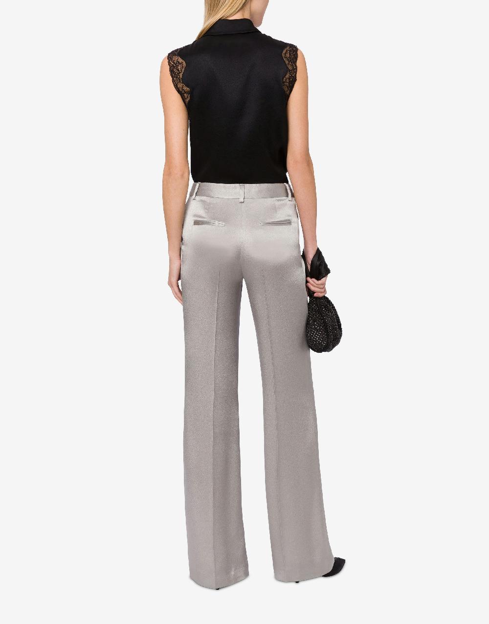 Alberta Ferretti Pantalone sartoriale in raso Qualità