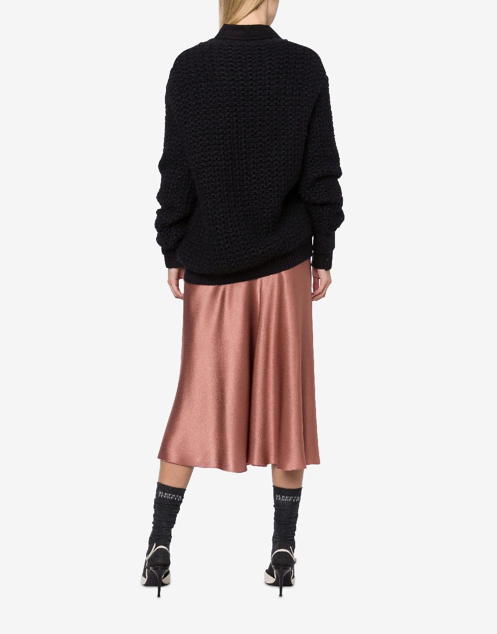 Alberta Ferretti Gonna longuette in raso Qualità Garantita