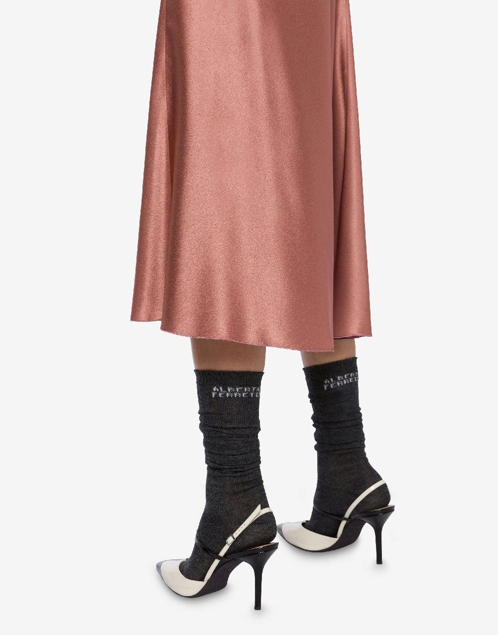 Alberta Ferretti Gonna longuette in raso Qualità Garantita