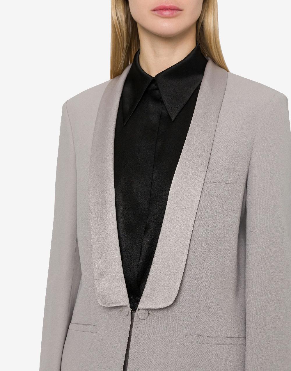 Alberta Ferretti Giacca smoking in enver satin Acquista Ora