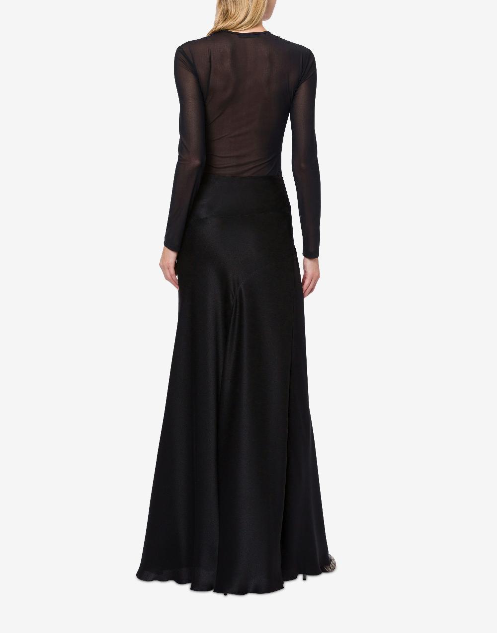 Alberta Ferretti Gonna lunga in raso Shopping Online