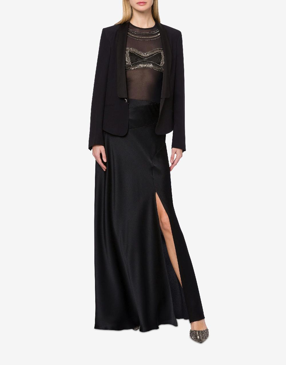 Alberta Ferretti Giacca smoking in enver satin Affare Del Giorno
