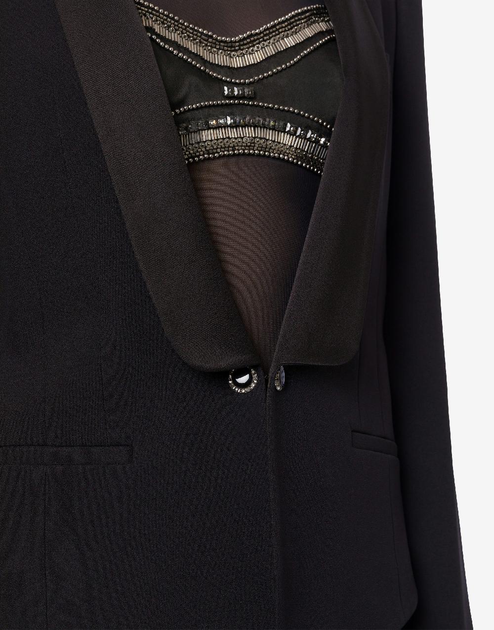 Alberta Ferretti Giacca smoking in enver satin Affare Del Giorno