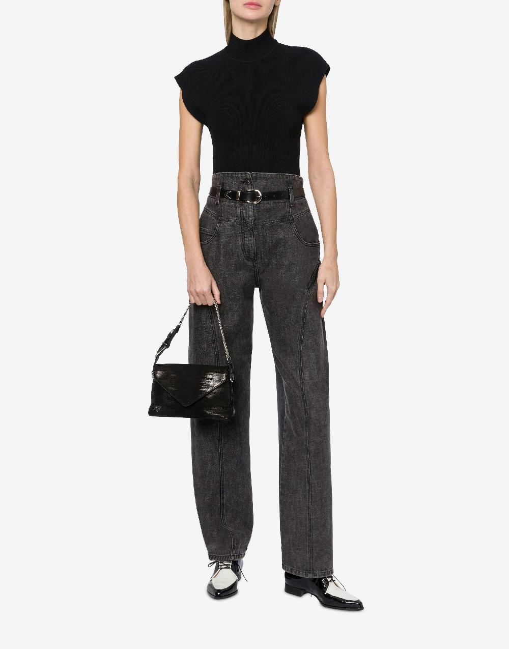 Alberta Ferretti Top a collo alto in maglia stretch Prezzo Ridotto