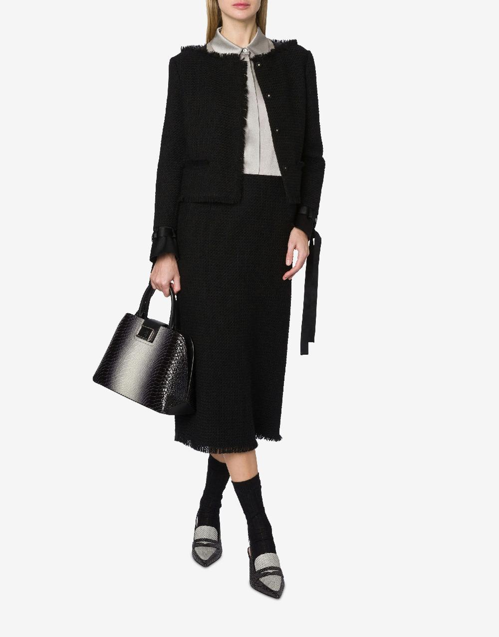 Alberta Ferretti Giacca in stuoia di lana Offerta