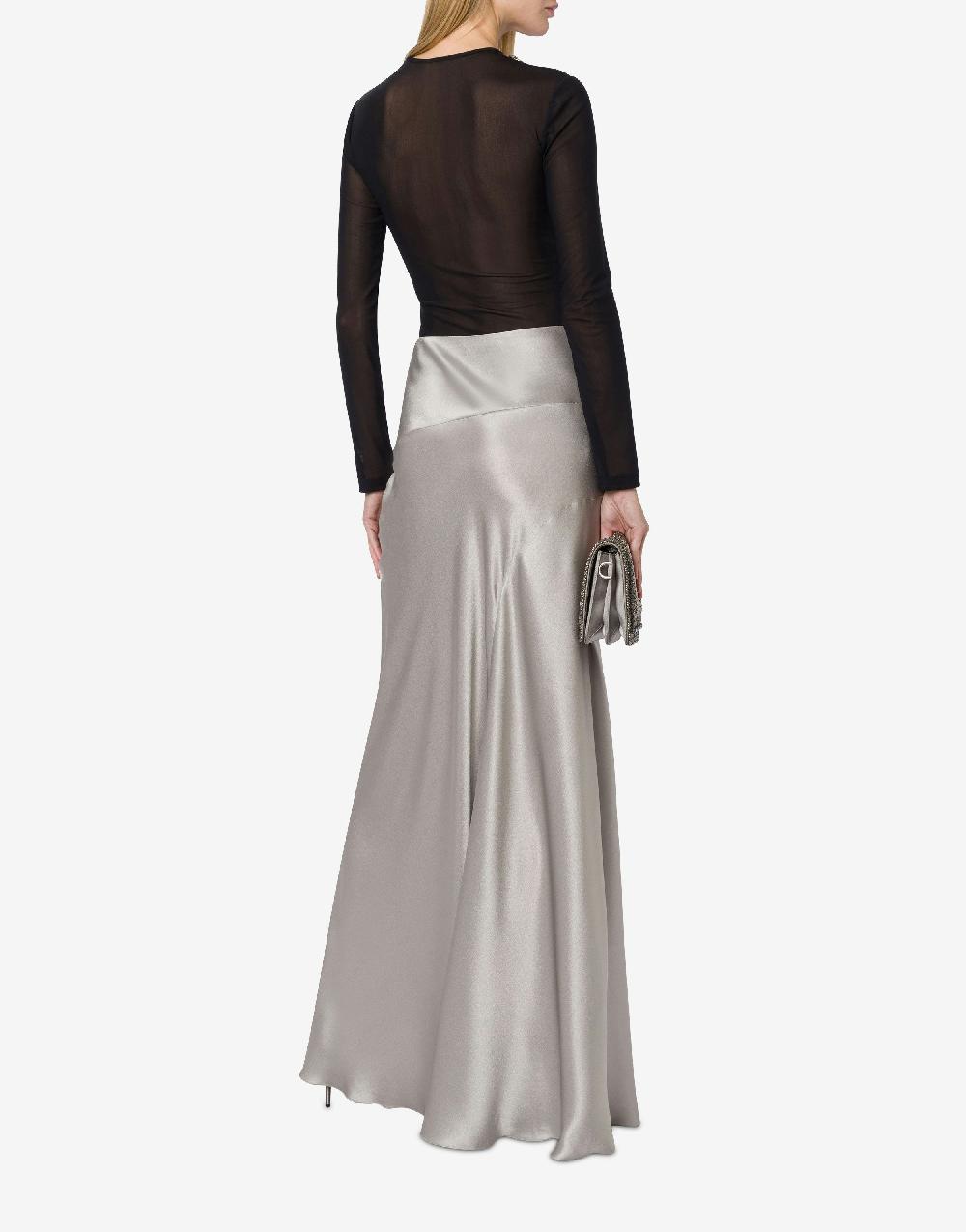 Alberta Ferretti Gonna lunga in raso Offerte
