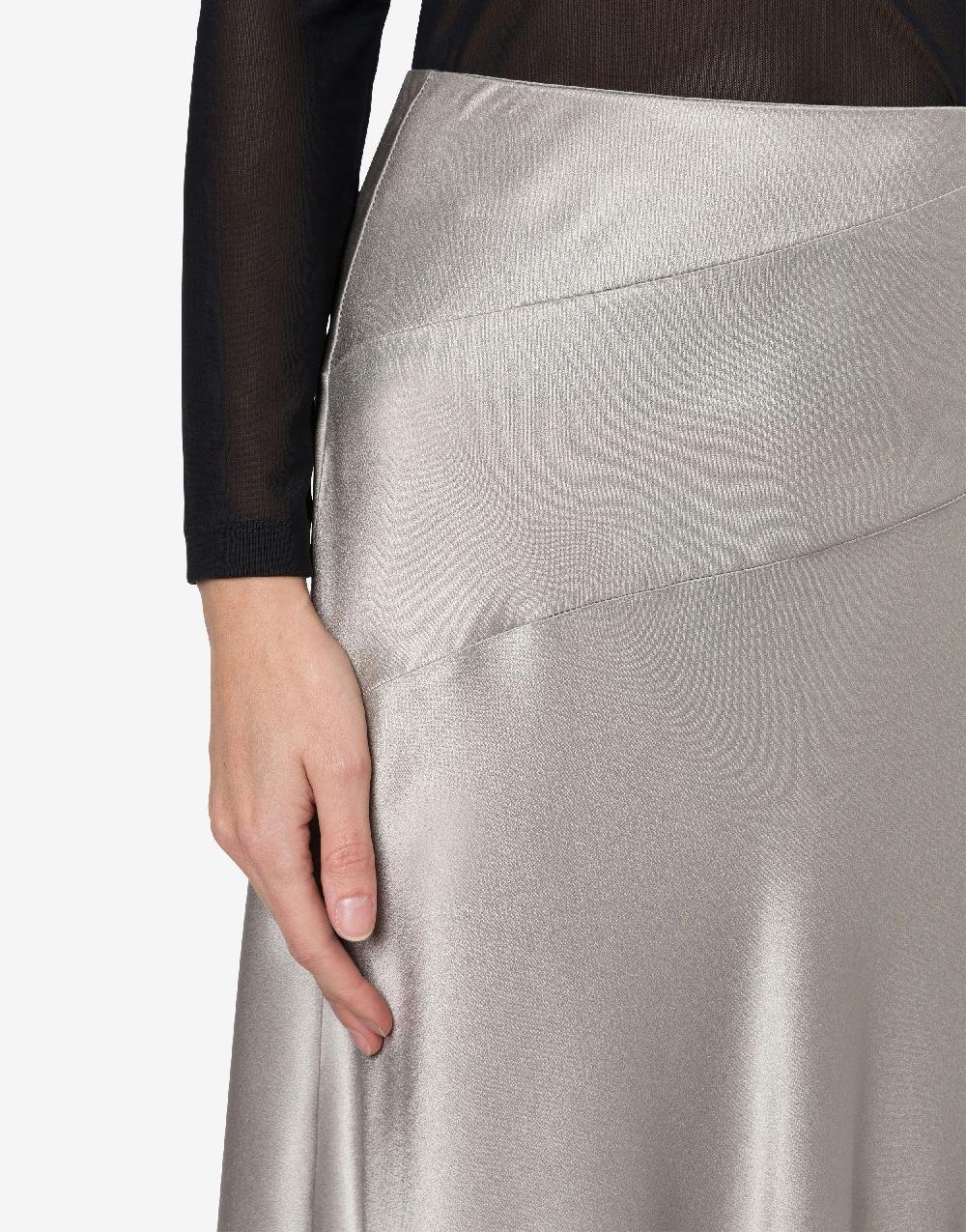 Alberta Ferretti Gonna lunga in raso Offerte
