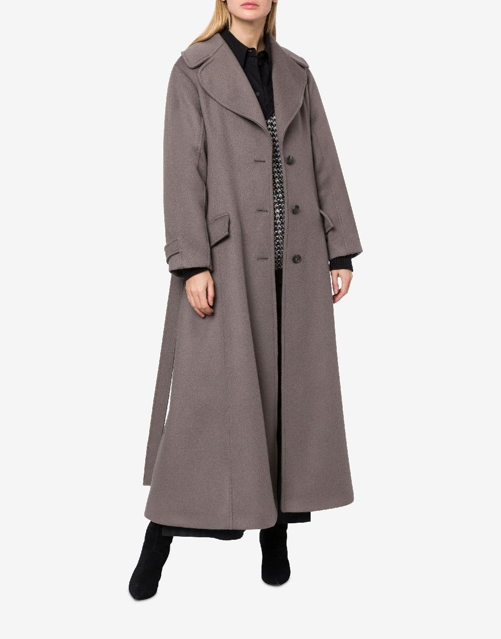 Alberta Ferretti Cappotto in panno di lana e cashmere Hotsell
