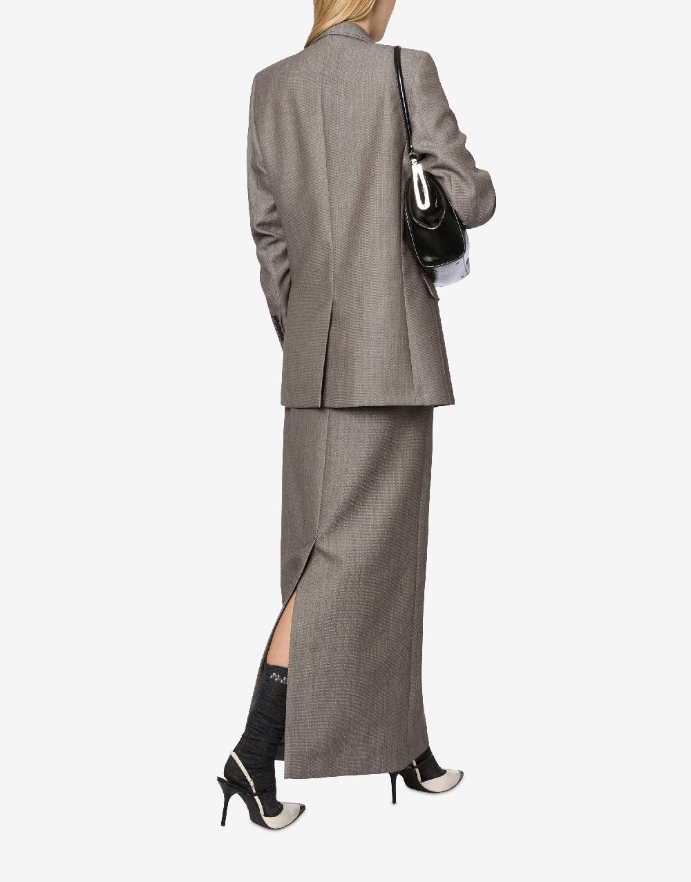 Alberta Ferretti Giacca in tweed di lana Vendita Economica