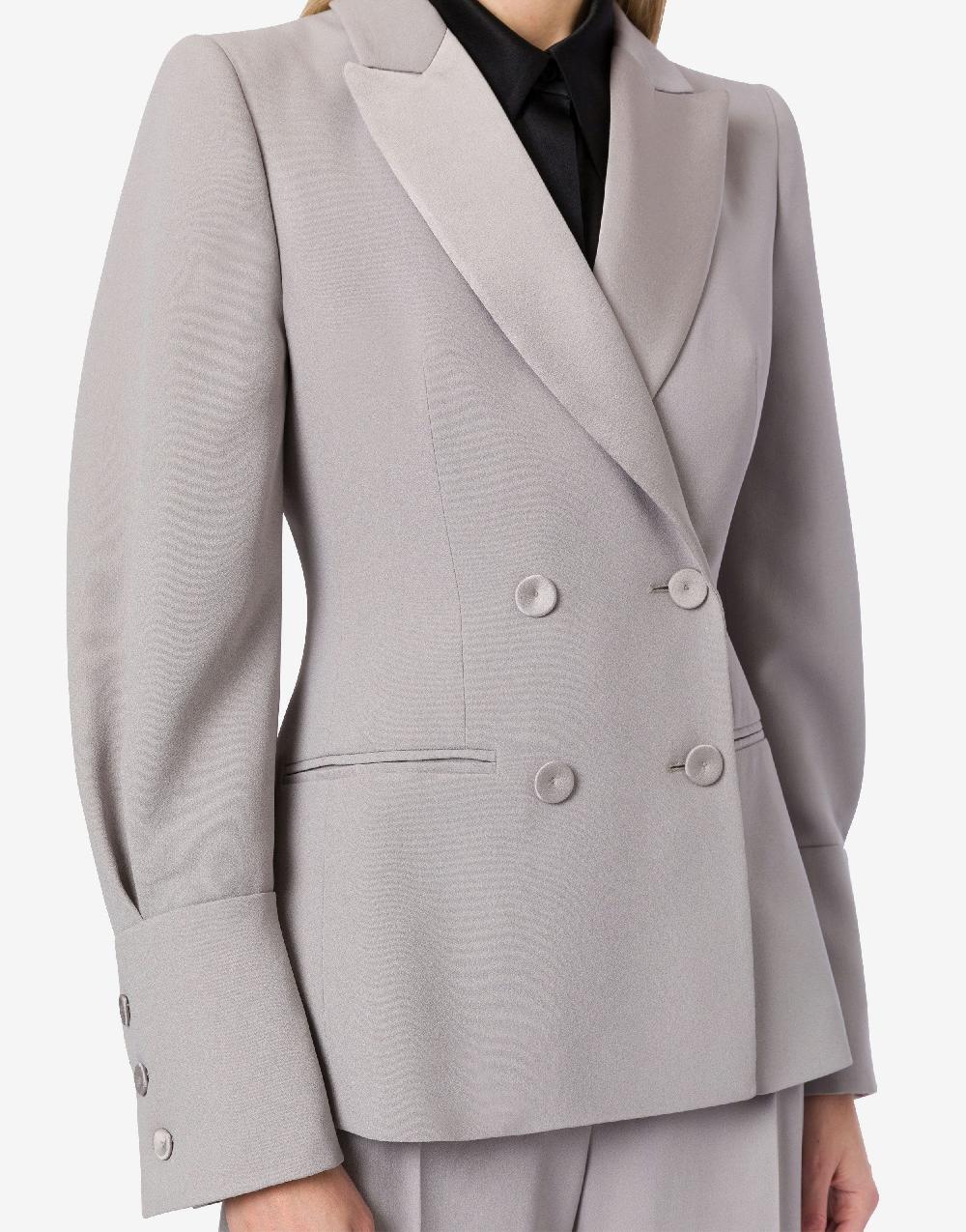 Alberta Ferretti Giacca doppiopetto in enver satin I Più Venduti