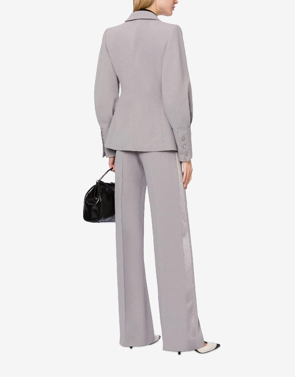 Alberta Ferretti Pantalone a vita bassa in enver satin Vendite Flash
