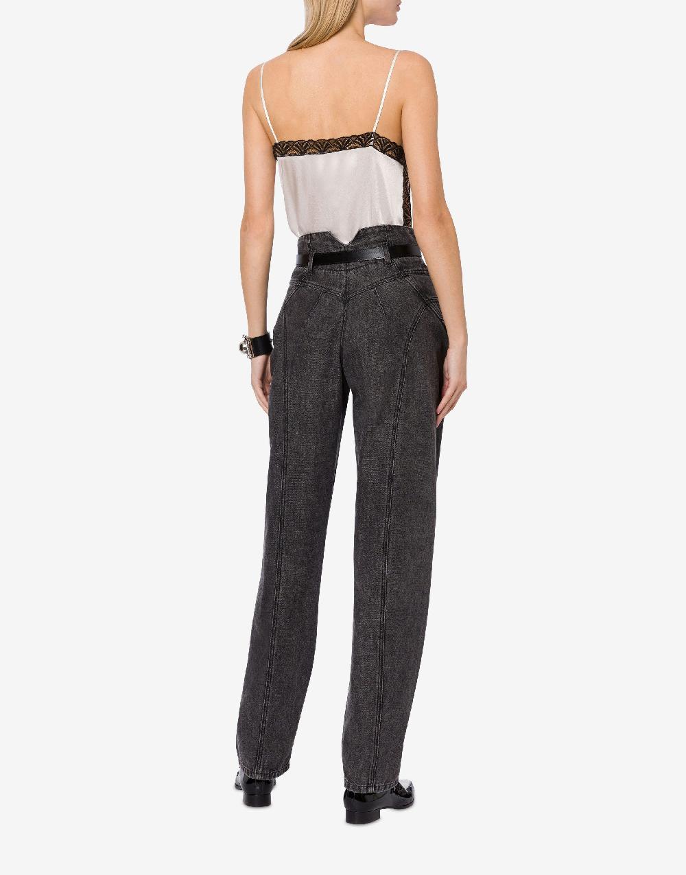 Alberta Ferretti Top in raso con pizzo In Saldo