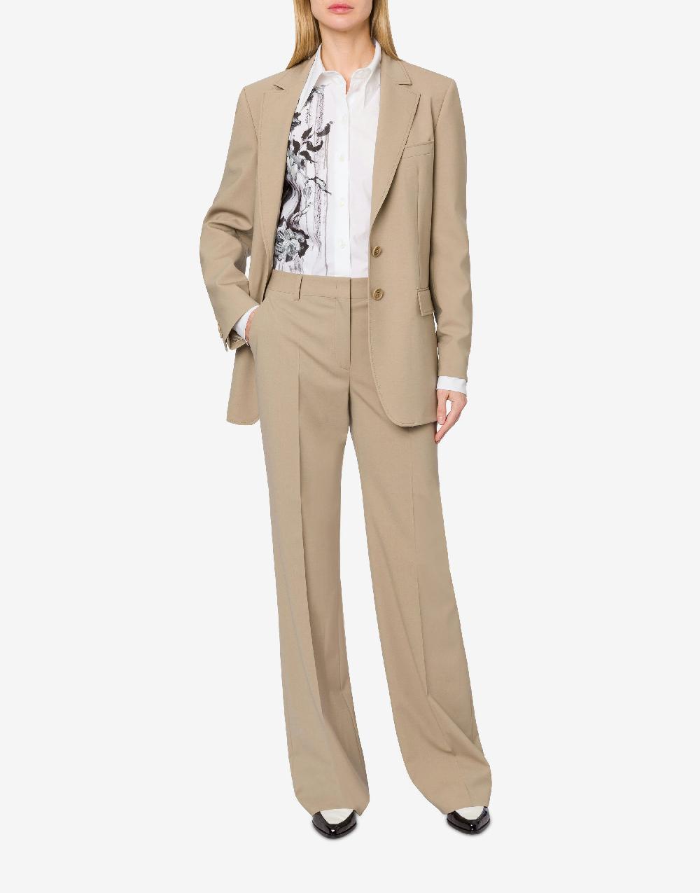 Alberta Ferretti Giacca in tela di lana stretch In Linea