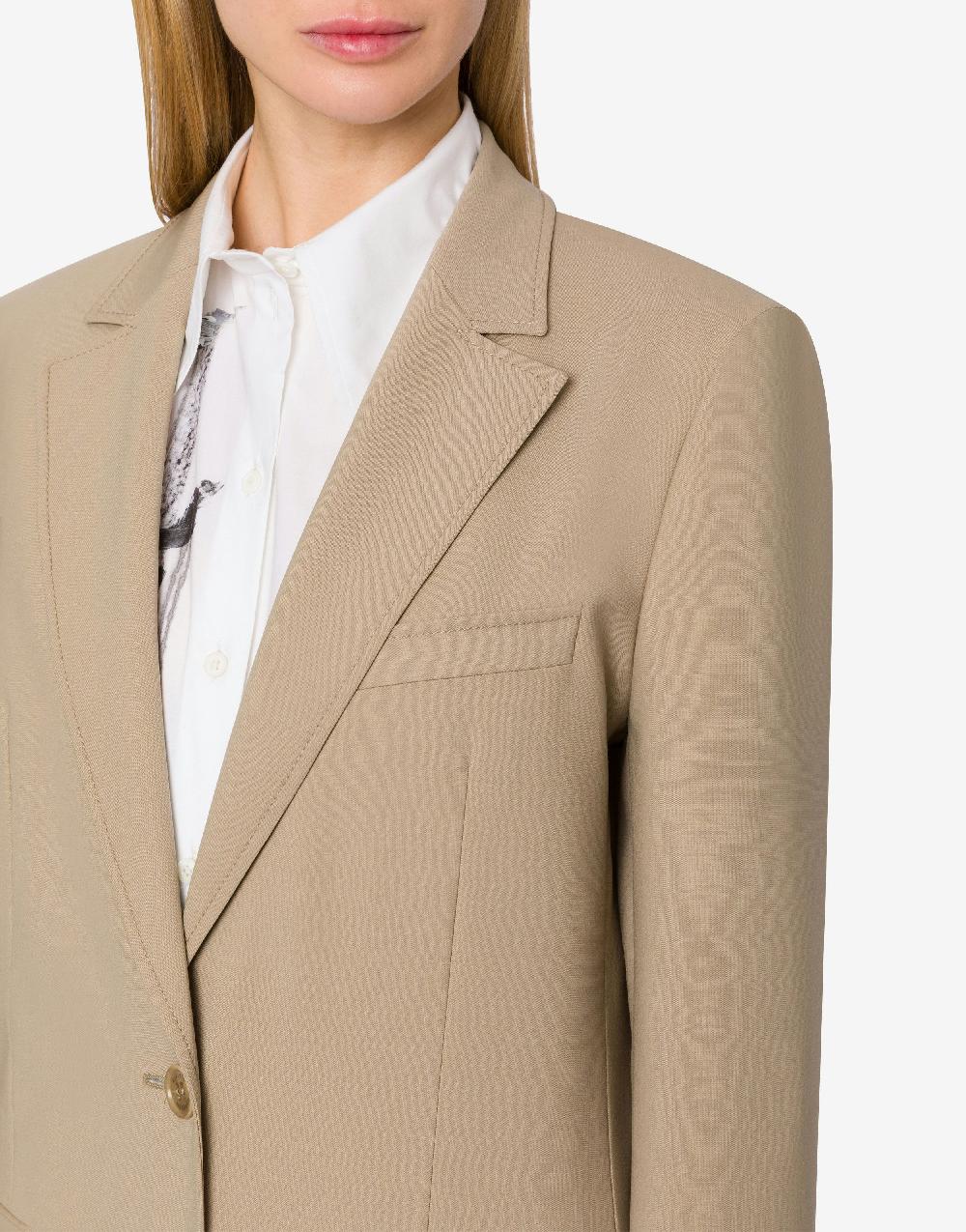 Alberta Ferretti Giacca in tela di lana stretch In Linea