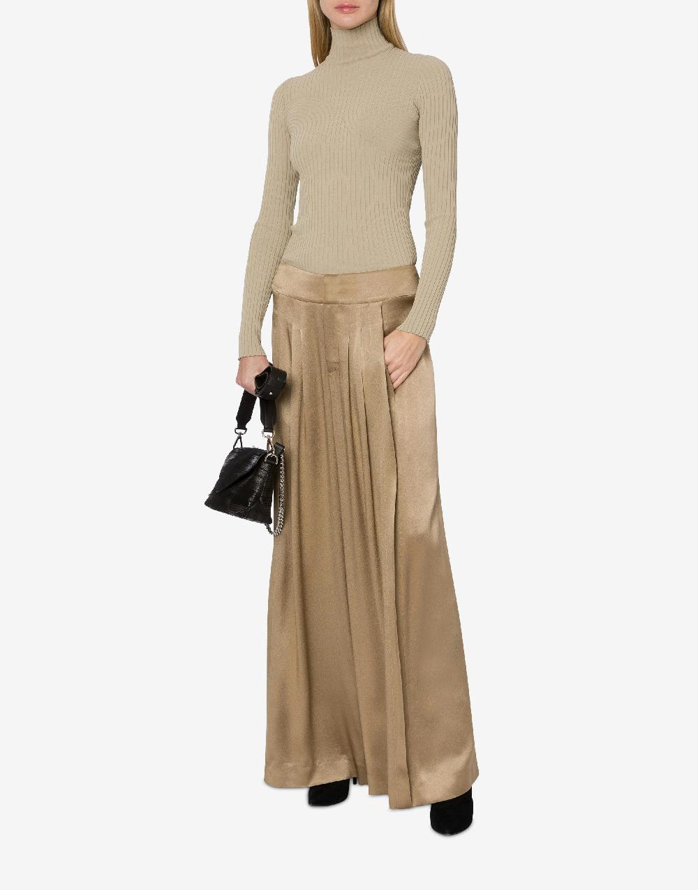 Alberta Ferretti Maglia a collo alto in viscosa stretch Qualità