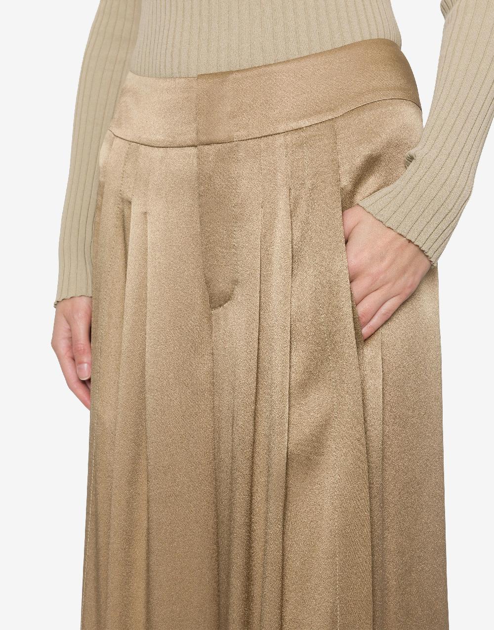 Alberta Ferretti Pantalone in raso con pieghe Vendita