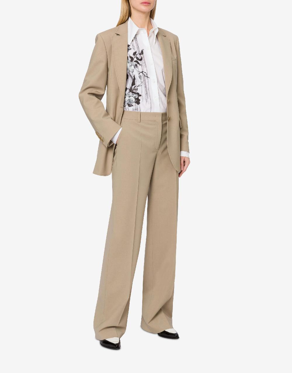 Alberta Ferretti Pantalone in tela di lana stretch Soddisfazione Garantita