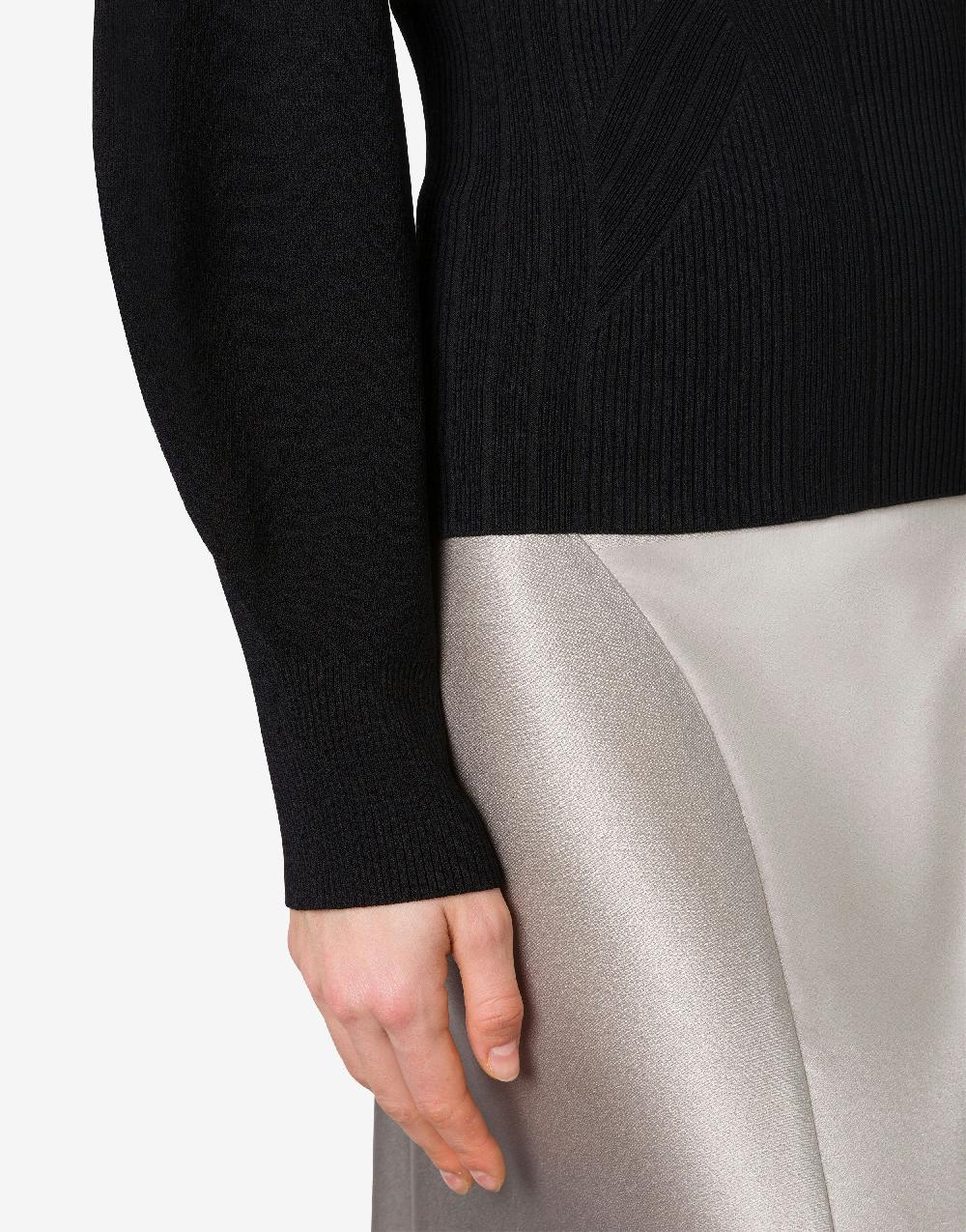 Alberta Ferretti Maglia stretch con maniche voluminose Negozi Online