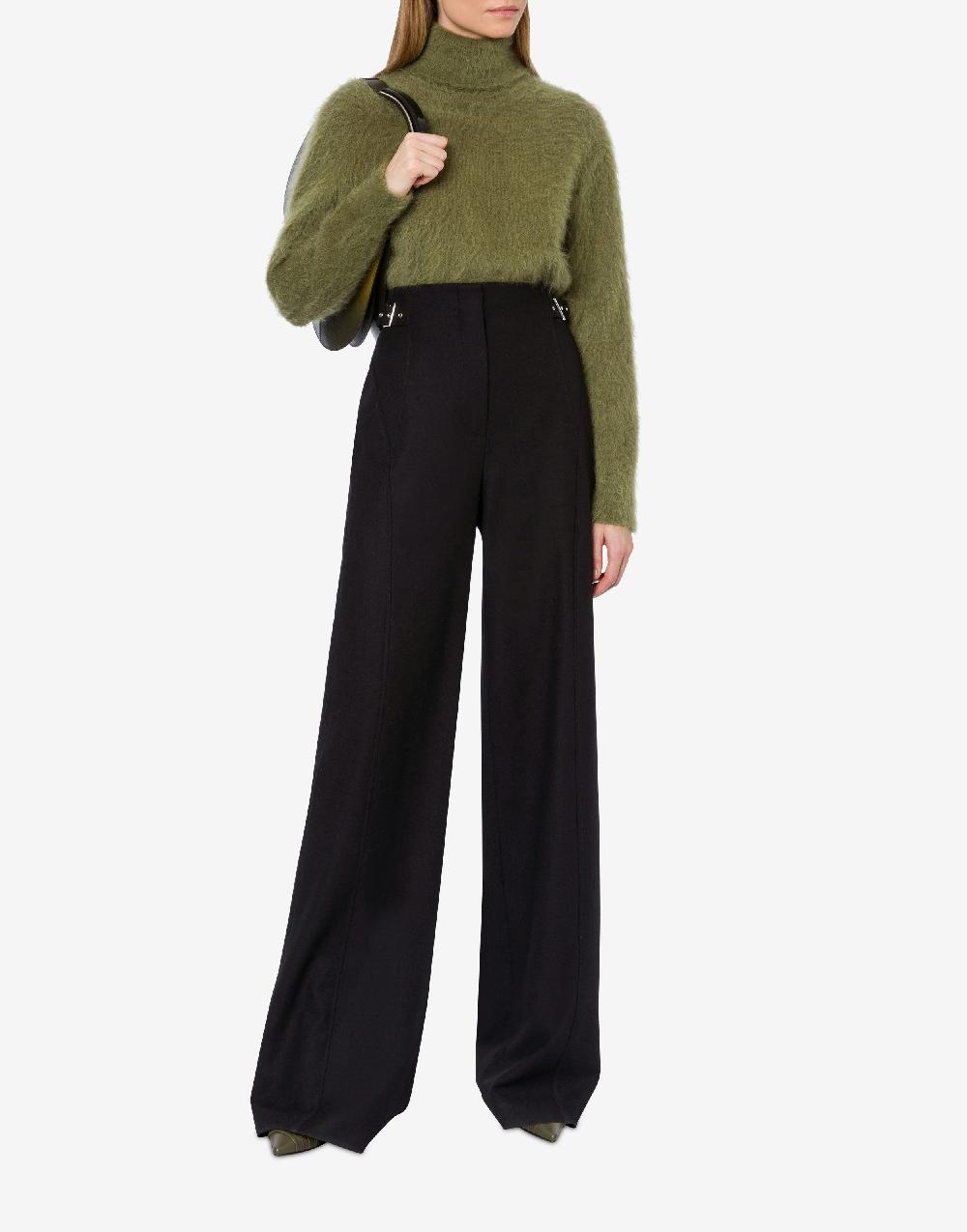 Alberta Ferretti Pantalone in flanella stretch Acquista Ora