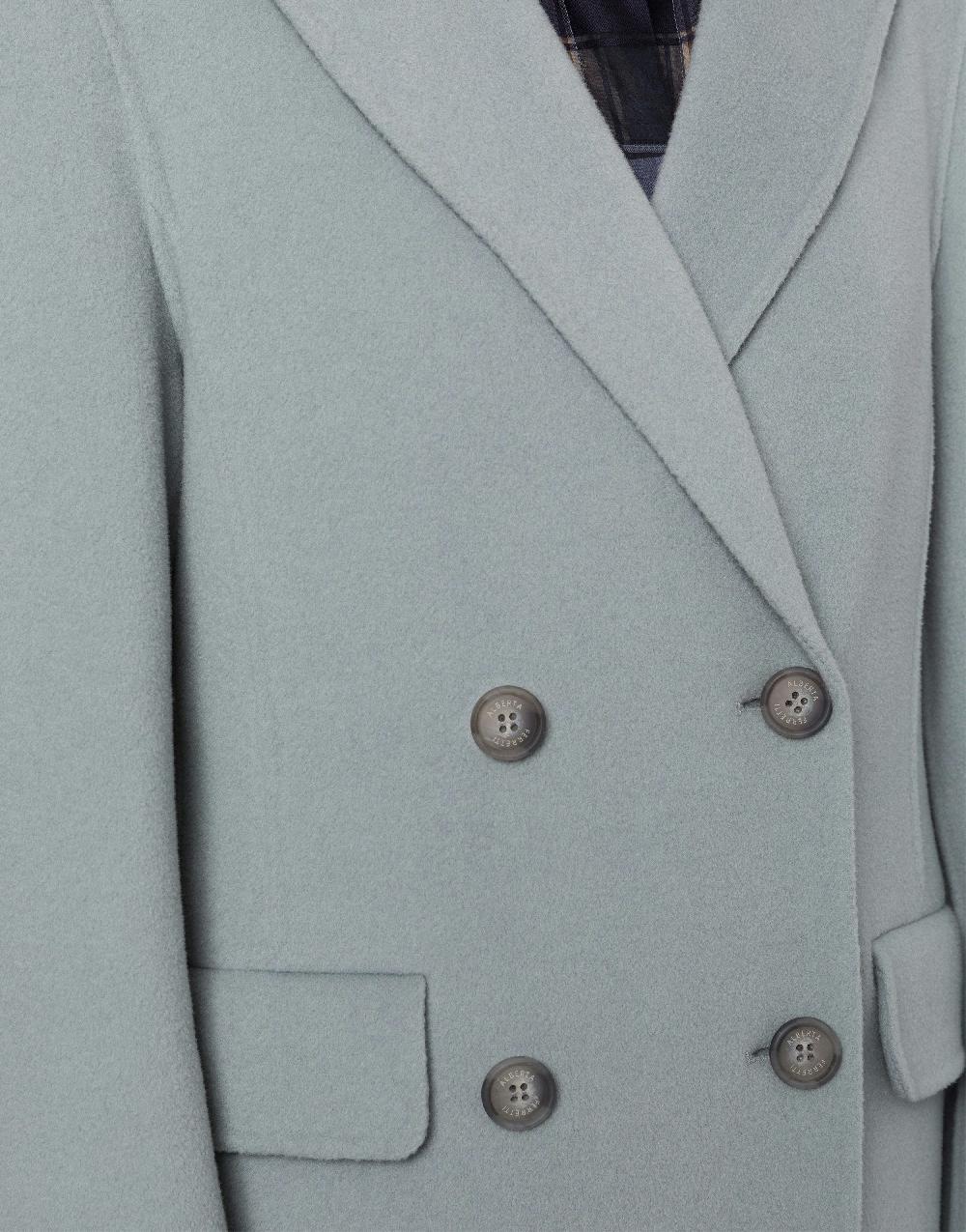 Alberta Ferretti Cappotto doppiopetto in panno double Prezzo Ridotto