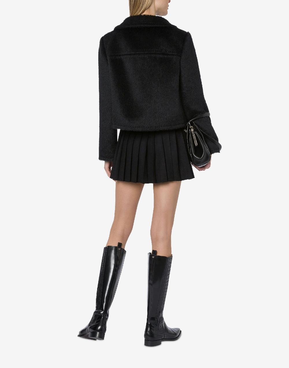 Alberta Ferretti Giacca corta in alpaca Offerte