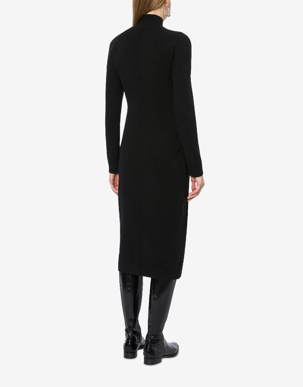 Alberta Ferretti Abito longuette in lana e cashmere Vendita Economica