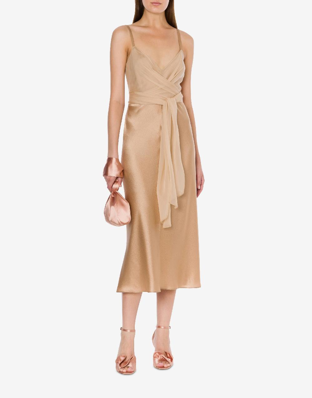 Alberta Ferretti Abito longuette in raso Italy