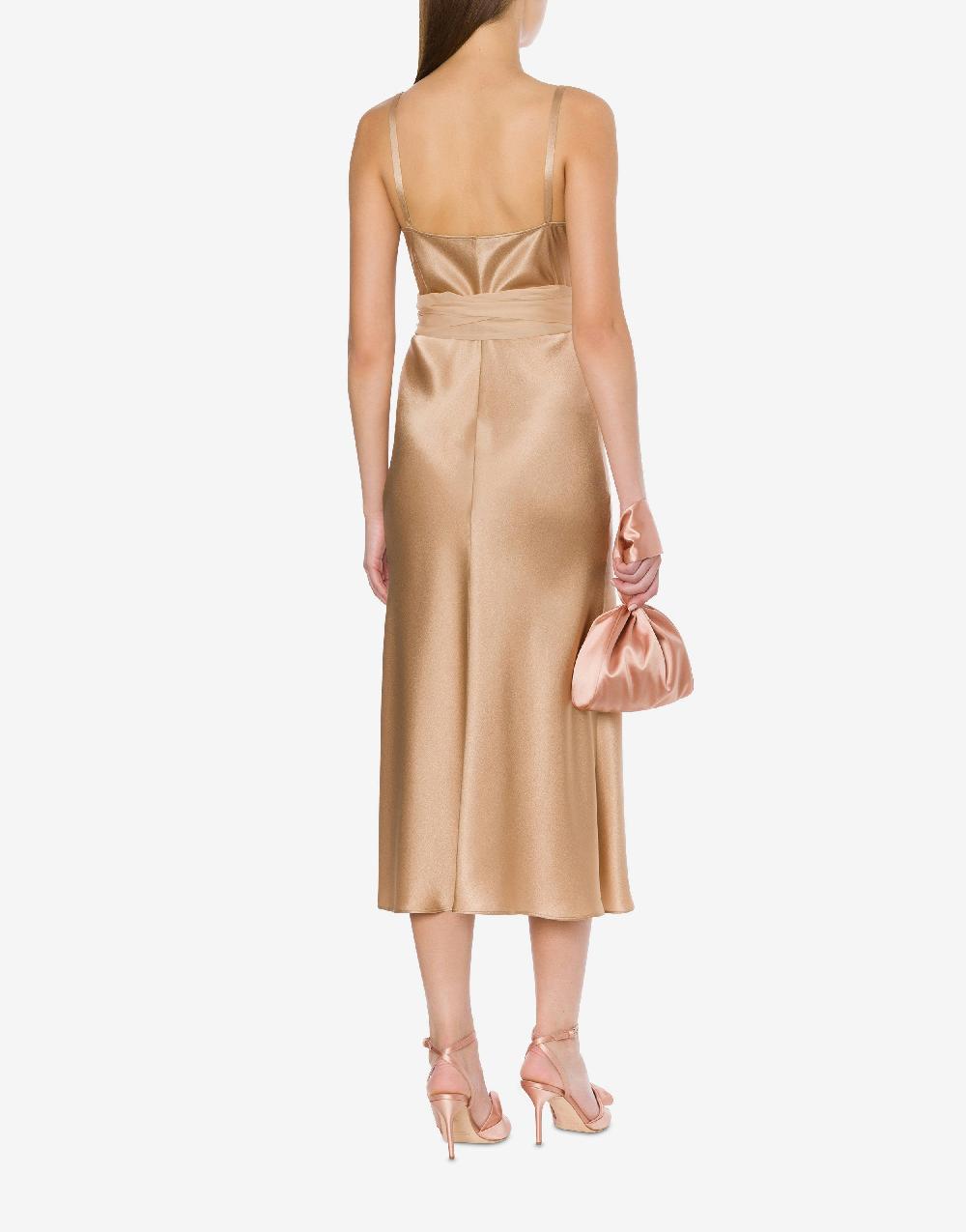 Alberta Ferretti Abito longuette in raso Italy