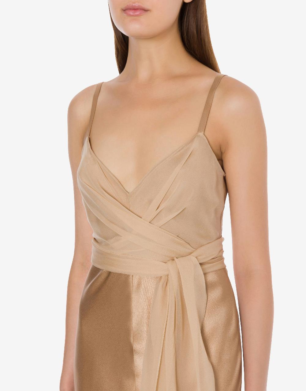 Alberta Ferretti Abito longuette in raso Italy
