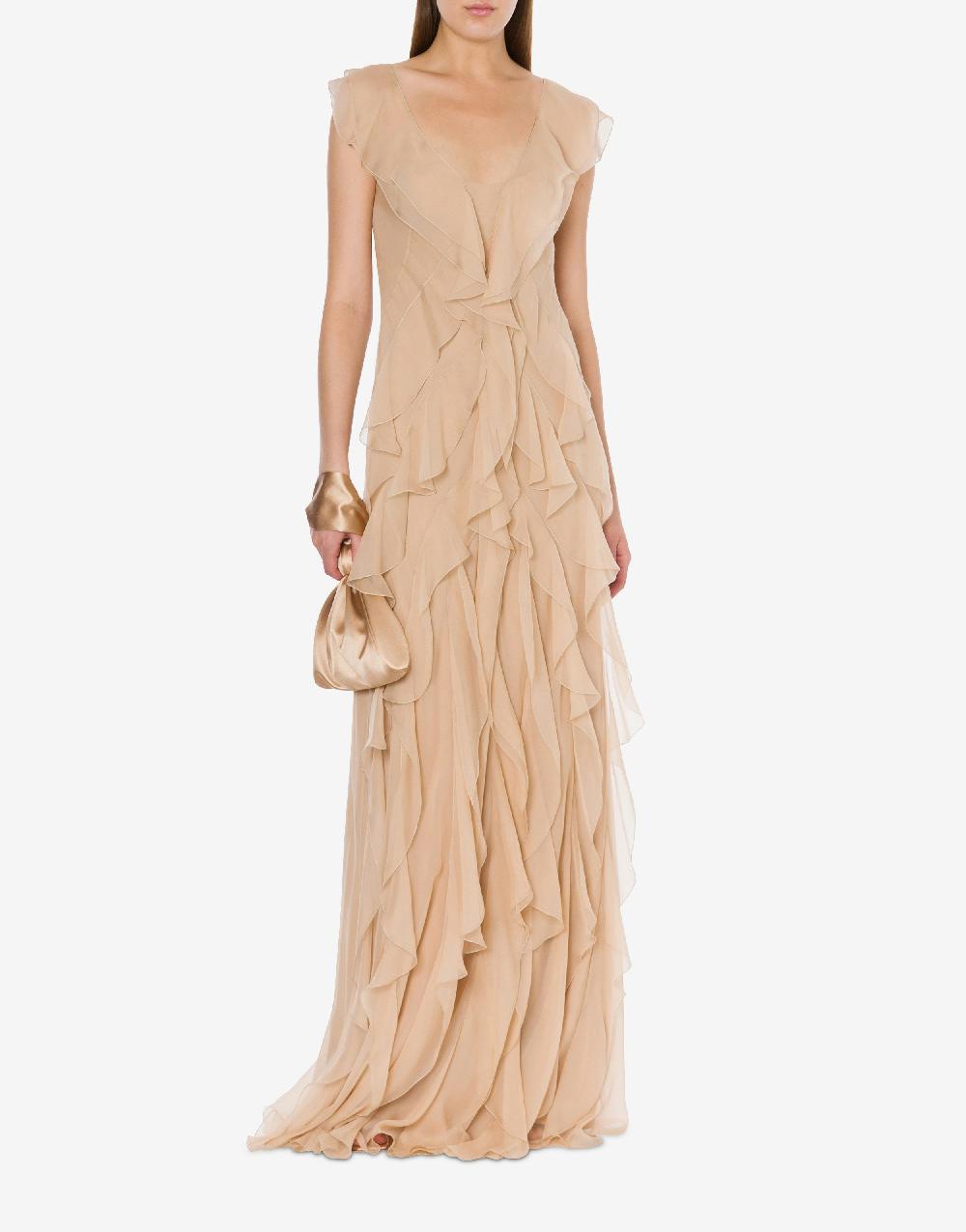 Alberta Ferretti Abito in chiffon organico Cocktail Italia