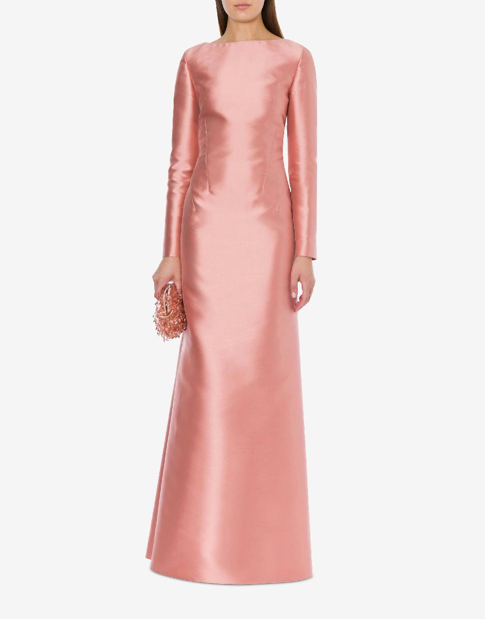 Alberta Ferretti Abito lungo in mikado Cocktail Outlet