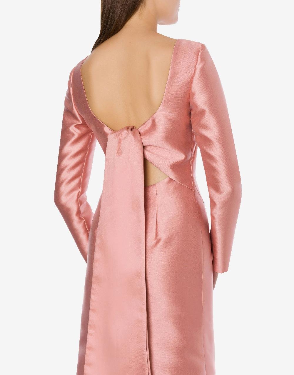 Alberta Ferretti Abito lungo in mikado Cocktail Outlet