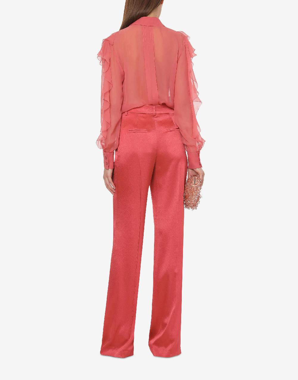 Alberta Ferretti Pantalone in raso Cocktail Pezzi Unici