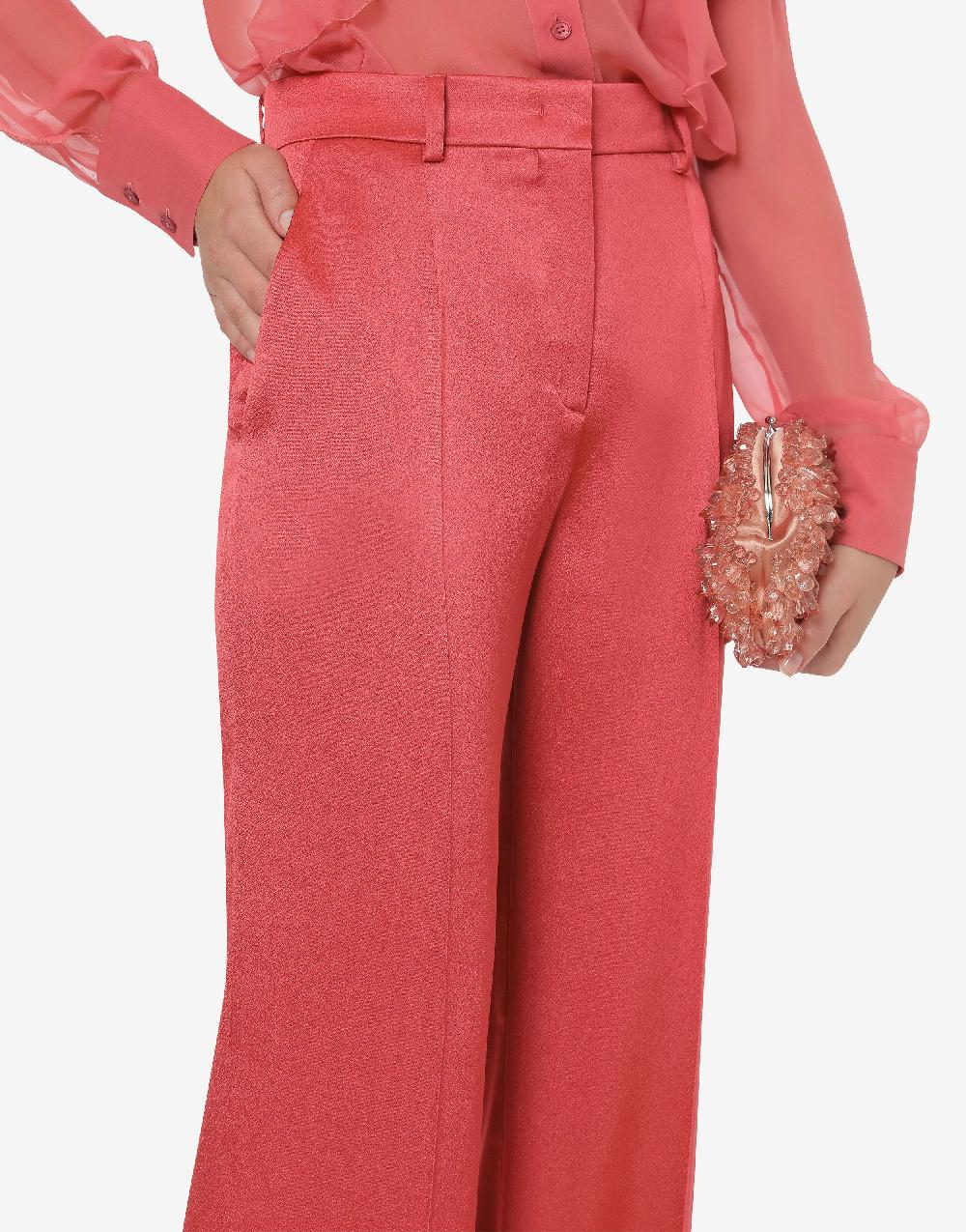 Alberta Ferretti Pantalone in raso Cocktail Pezzi Unici