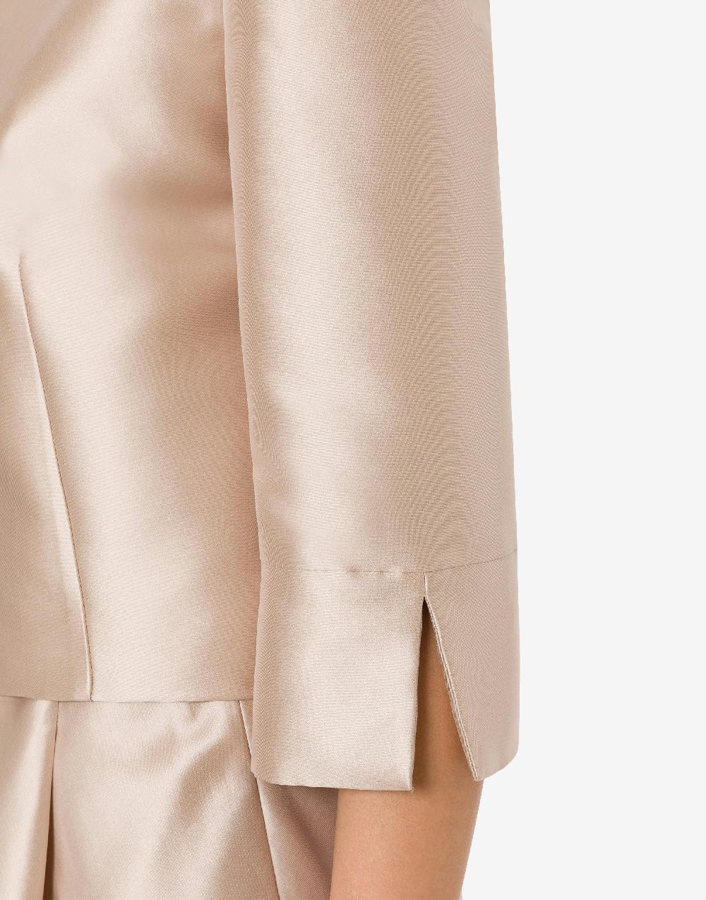 Alberta Ferretti Giacca corta in mikado Consegna Veloce
