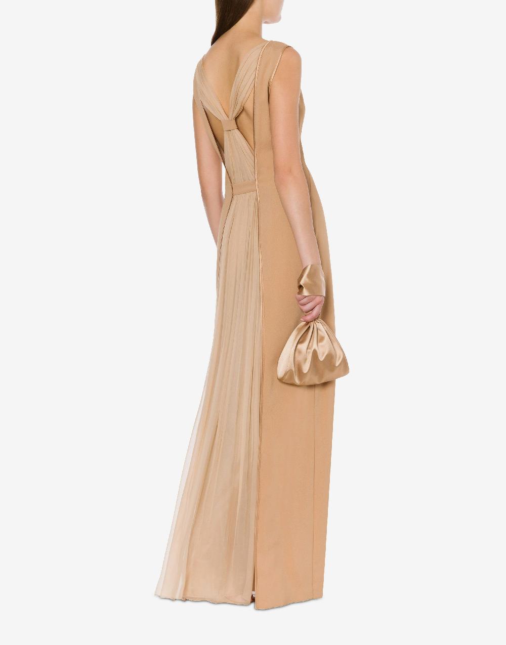 Alberta Ferretti Abito lungo in enver satin Fino Al -60%