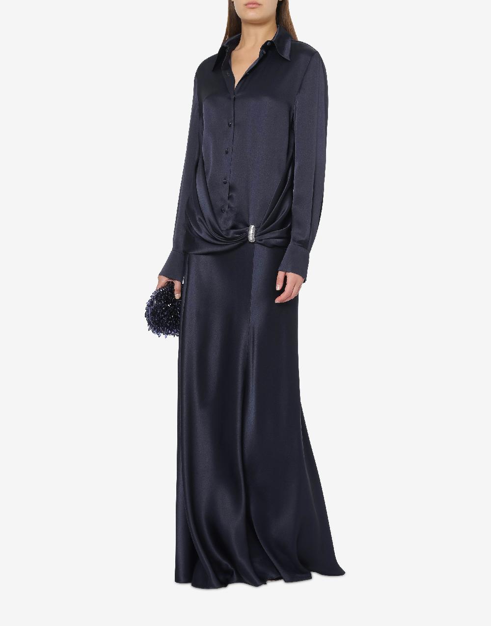 Alberta Ferretti Gonna lunga in raso Offerta